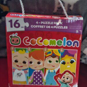 Cocomelon  Four Puzzles 16 pcs. each - Brand New Sealed!